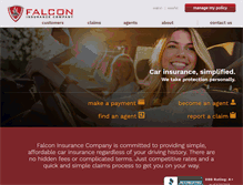 Tablet Screenshot of falconinsgroup.com